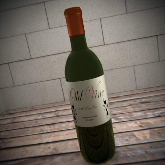 Red Wine Bottle preview image 1
